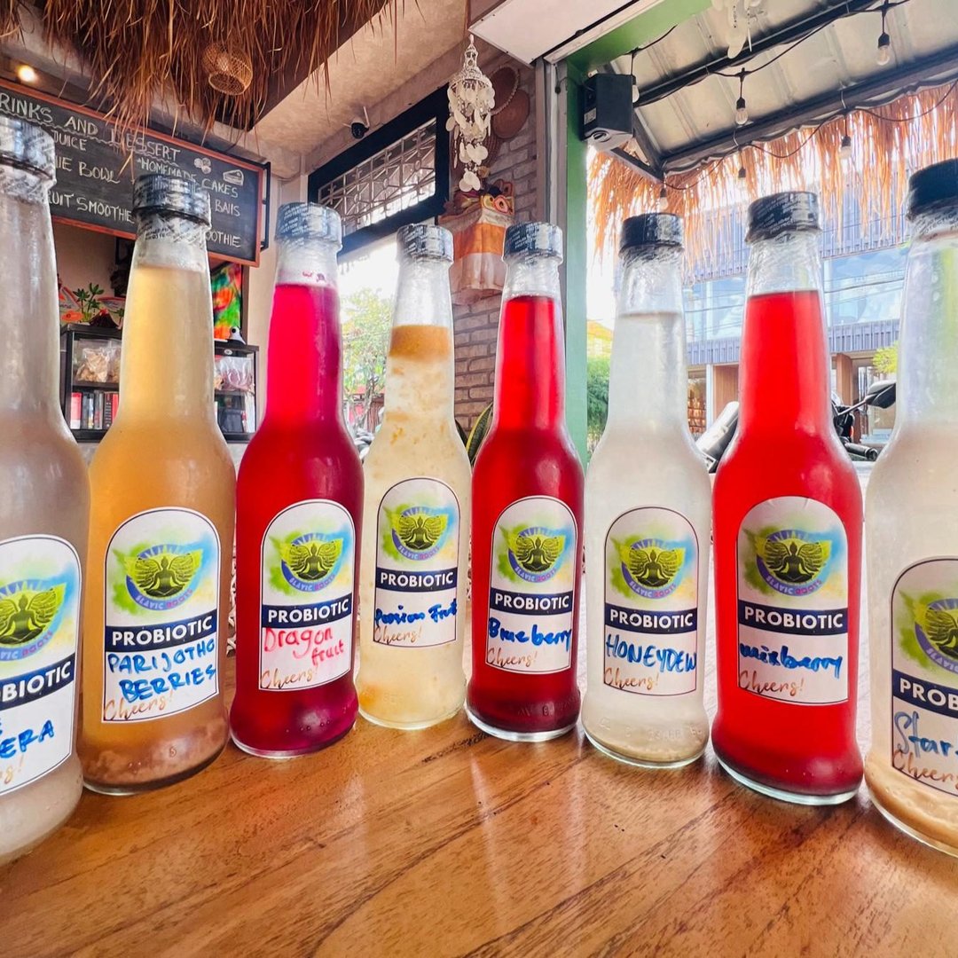 Organic drinks at Slavic Roots Cafe & Eatery Berawa